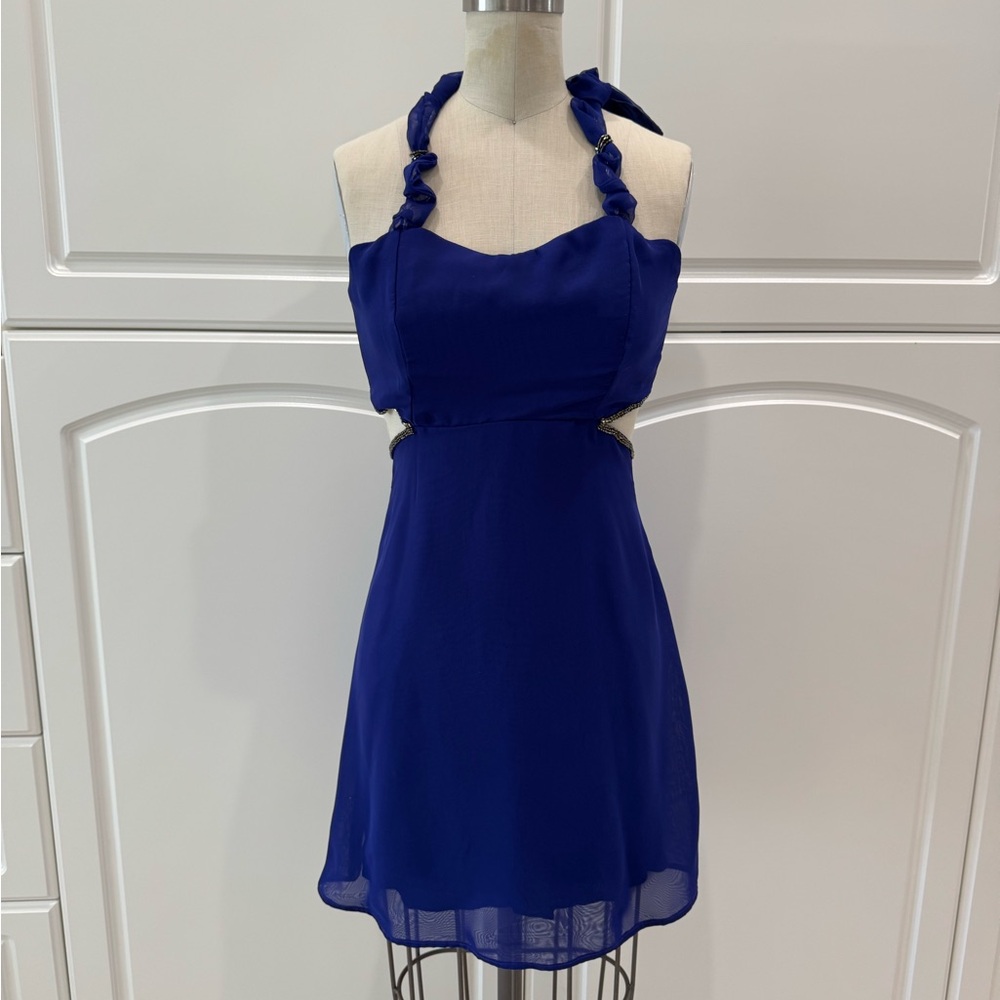 Mini Chiffon Dress / Royal Blue